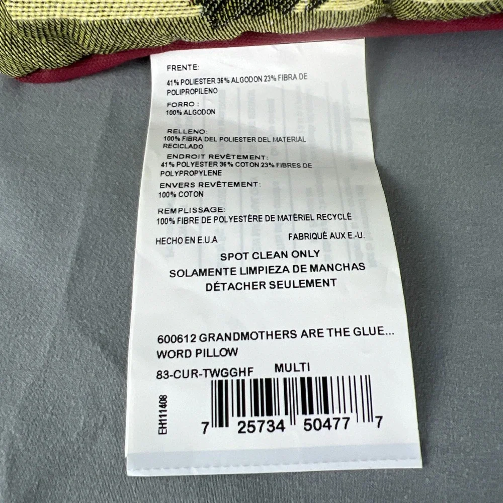 Manual Woodworkers & Weavers Grandmothers Are The Glue Word Pillow 12.5 X 8.5